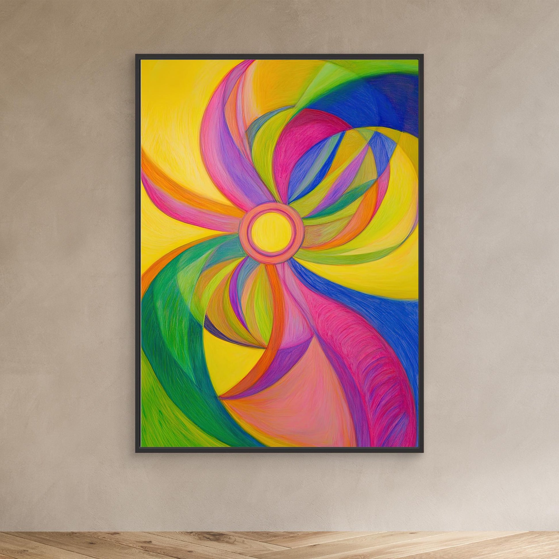 Solar Symphony: Dance of Radiant Colors