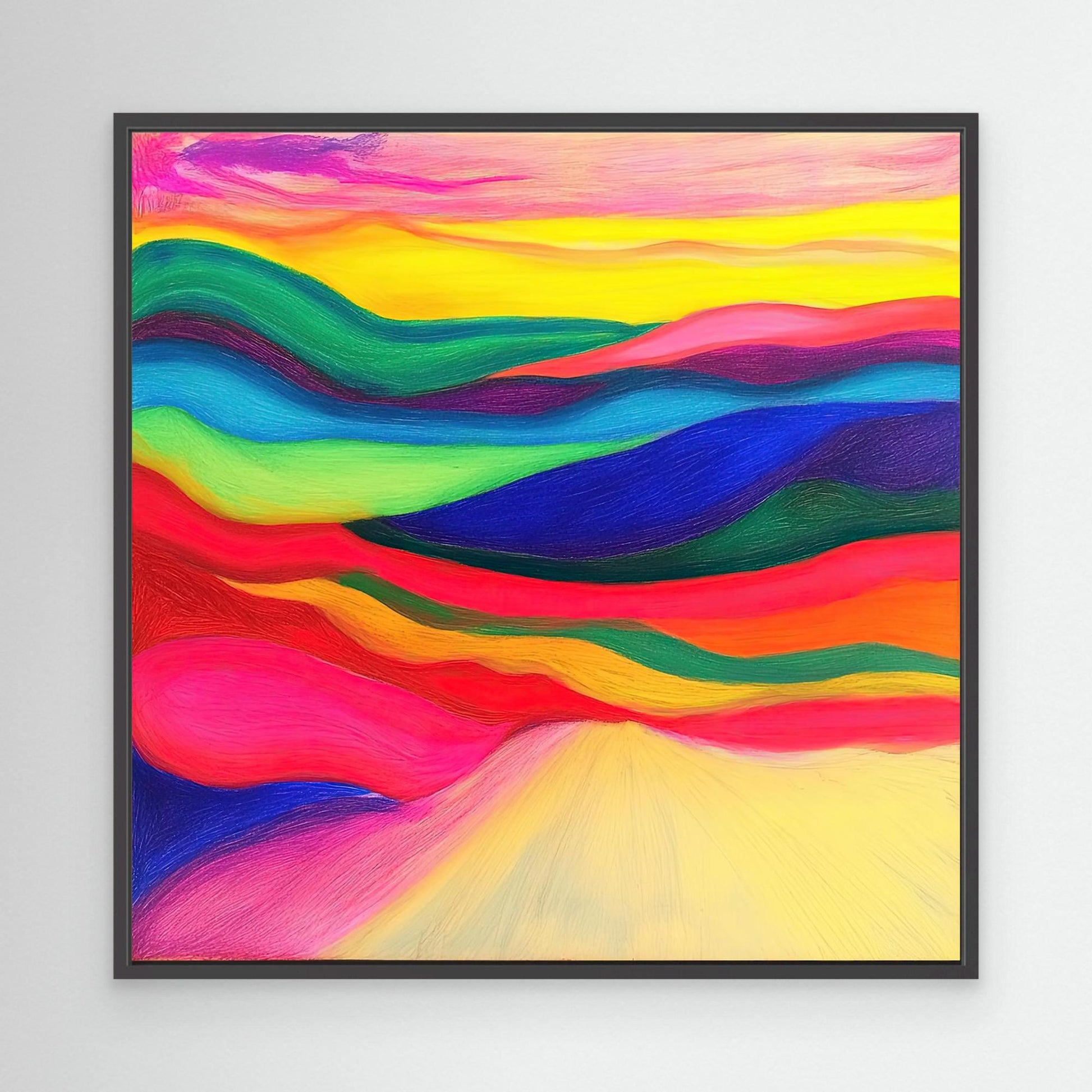 Chromatic Horizons: Waves of Colorful Serenity