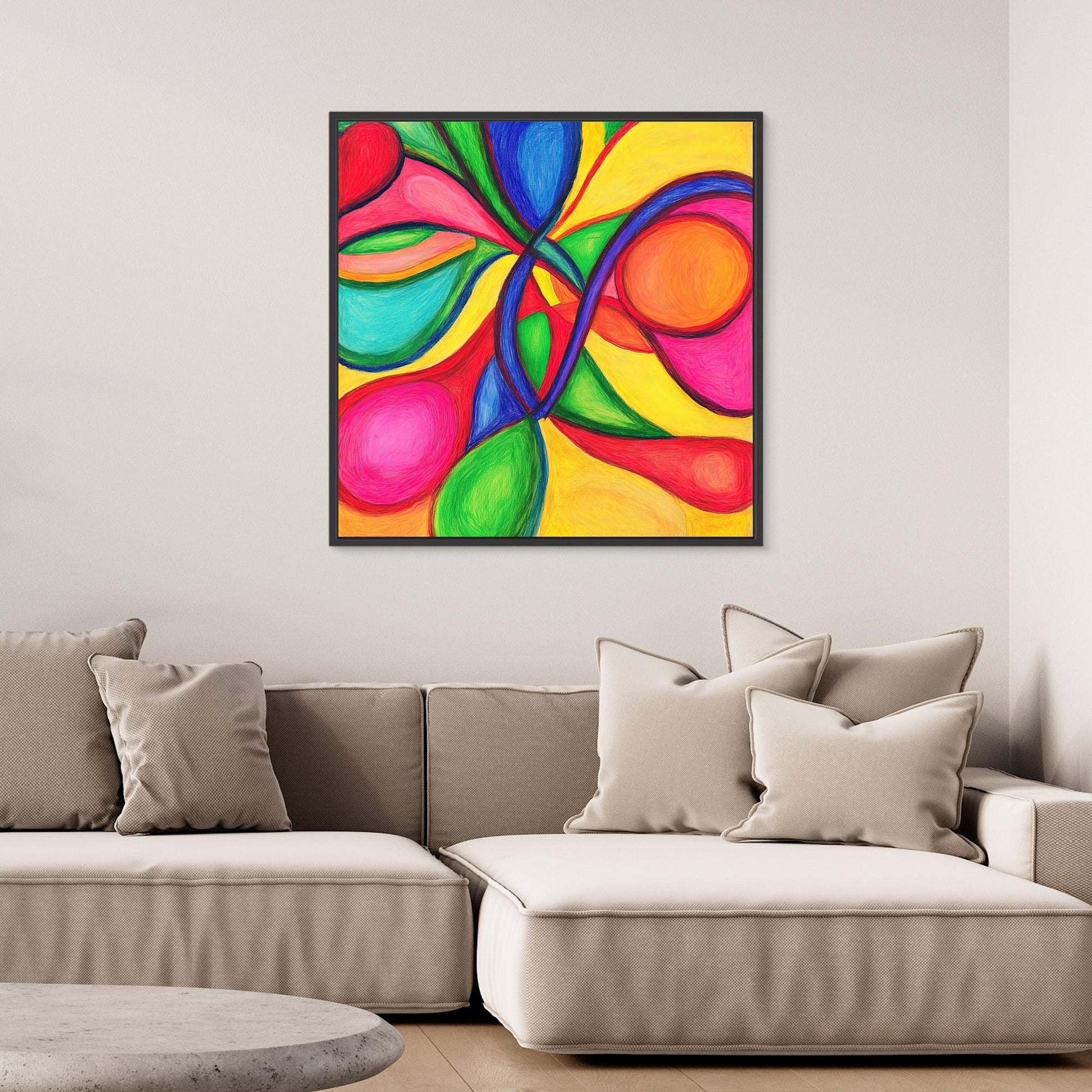 Vibrant Harmony: Abstract Explosion of Colors