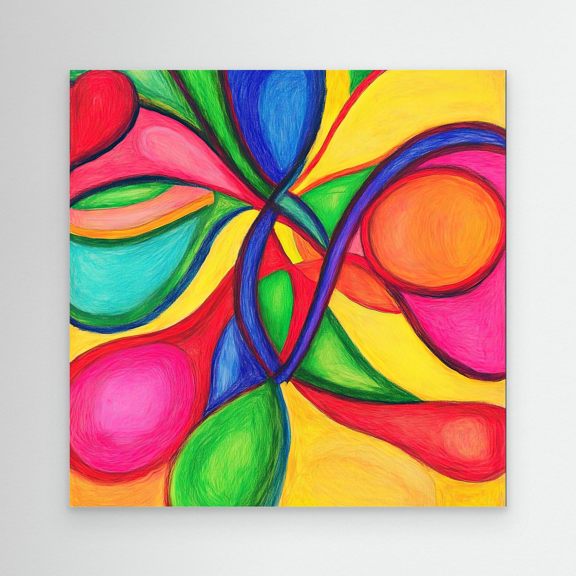 Vibrant Harmony: Abstract Explosion of Colors