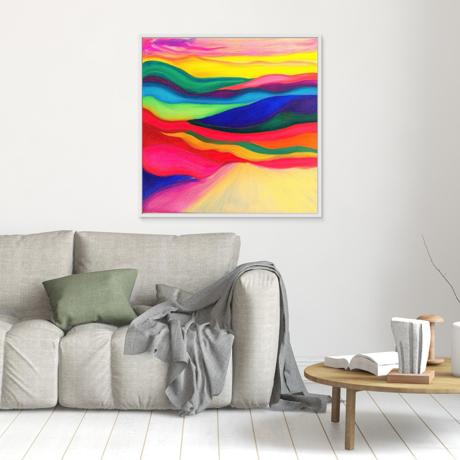 Chromatic Horizons: Waves of Colorful Serenity